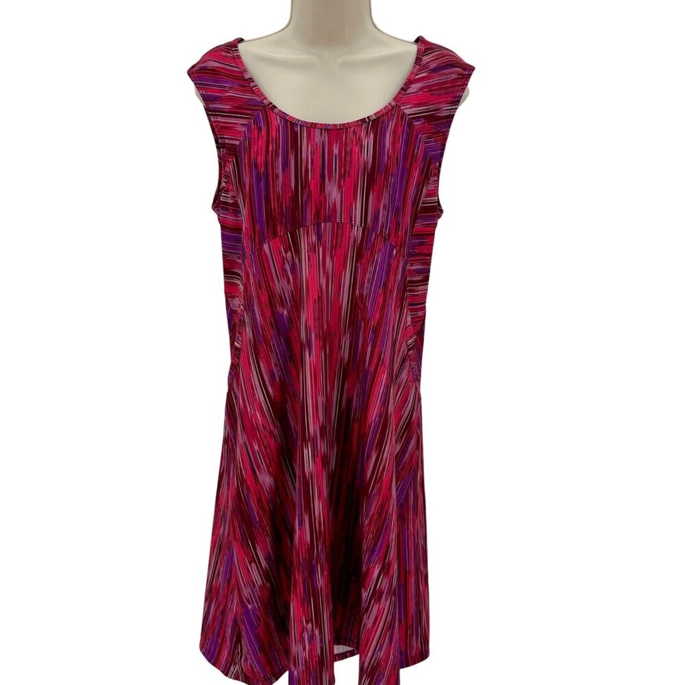 Prana Womens Sleeveless Dress With Open Back Size M Recycled Polyester & Spandex